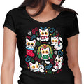 Cats Gone Christmas Women's V-Neck - Adult & Kids T-Shirts, Sweatshirts & Hoodies apparel design preview 1