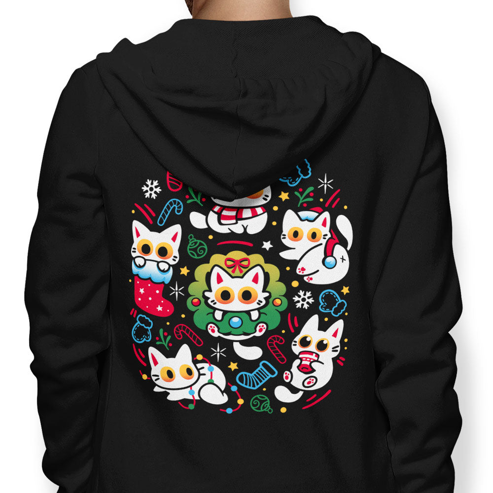 Cats Gone Christmas - Adult & Kids T-Shirts, Sweatshirts & Hoodies apparel design preview 1