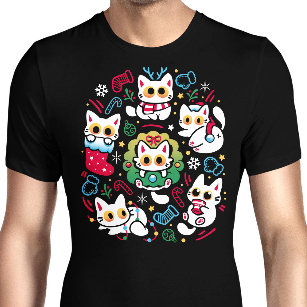 Cats Gone Christmas Men's Apparel - Adult & Kids T-Shirts, Sweatshirts & Hoodies apparel design preview 1