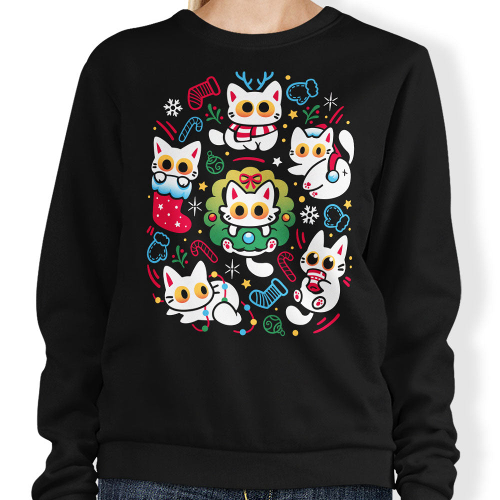 Cats Gone Christmas - Adult & Kids T-Shirts, Sweatshirts & Hoodies apparel design preview 1