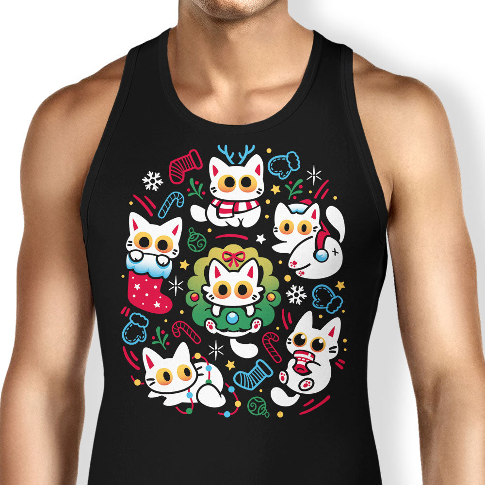 Cats Gone Christmas Tank Top - Adult & Kids T-Shirts, Sweatshirts & Hoodies apparel design preview 1