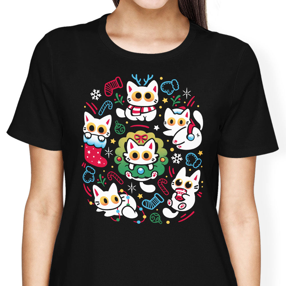 Cats Gone Christmas Women's Apparel - Adult & Kids T-Shirts, Sweatshirts & Hoodies apparel design preview 1