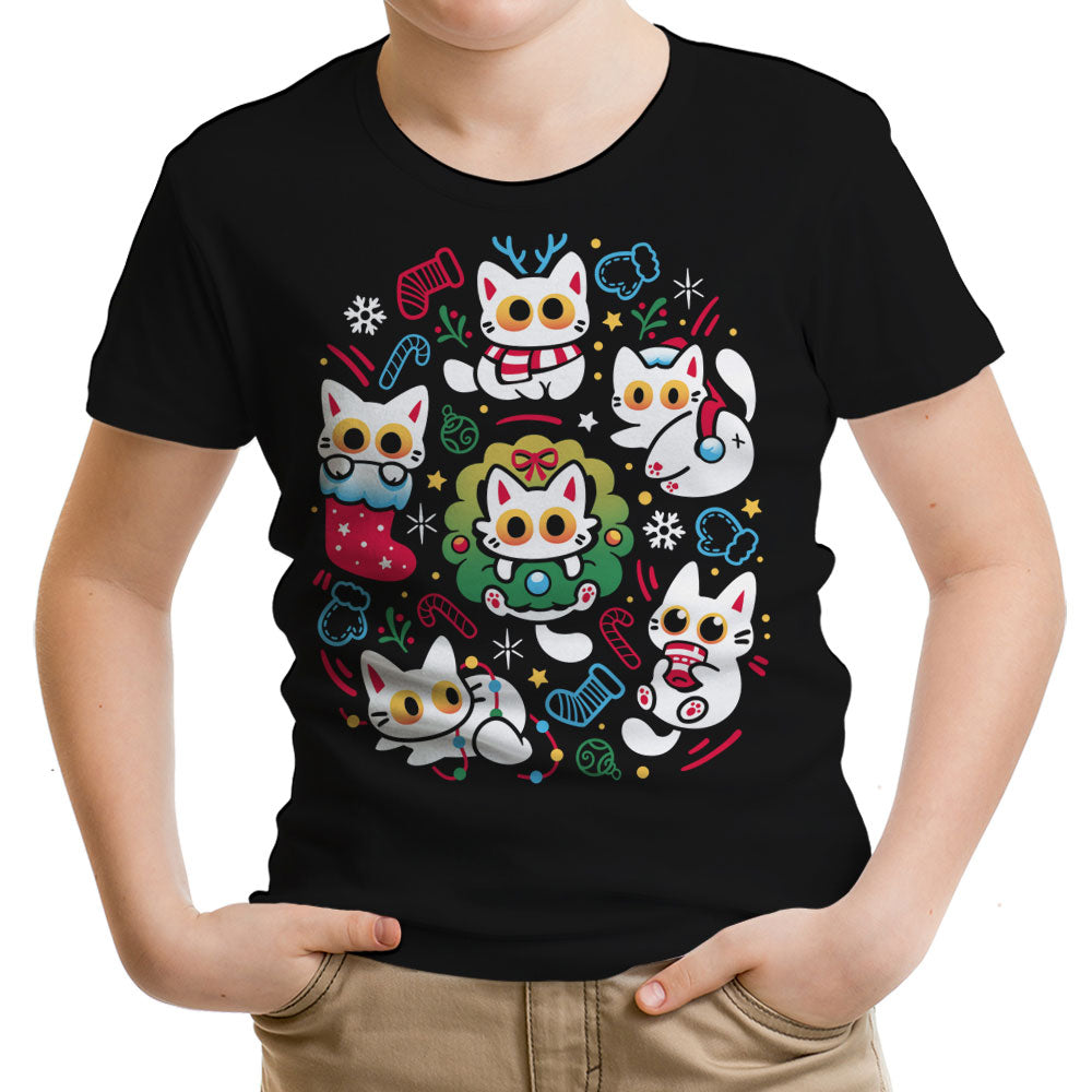 Cats Gone Christmas Youth Apparel - Adult & Kids T-Shirts, Sweatshirts & Hoodies apparel design preview 1