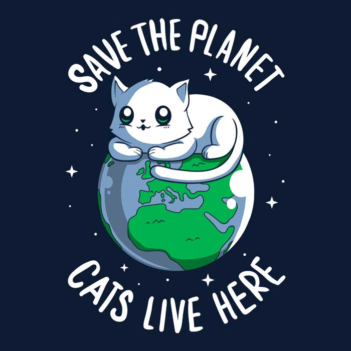 Cats Live Here Men's Apparel - Adult & Kids T-Shirts, Sweatshirts & Hoodies apparel design preview 2