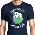 Cats Live Here Men's Apparel - Adult & Kids T-Shirts, Sweatshirts & Hoodies apparel design preview 1