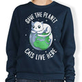 Cats Live Here - Adult & Kids T-Shirts, Sweatshirts & Hoodies apparel design preview 1