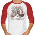 Catty Li'l Hissmas 3/4 Sleeve Raglan - Adult & Kids T-Shirts, Sweatshirts & Hoodies apparel design preview 1