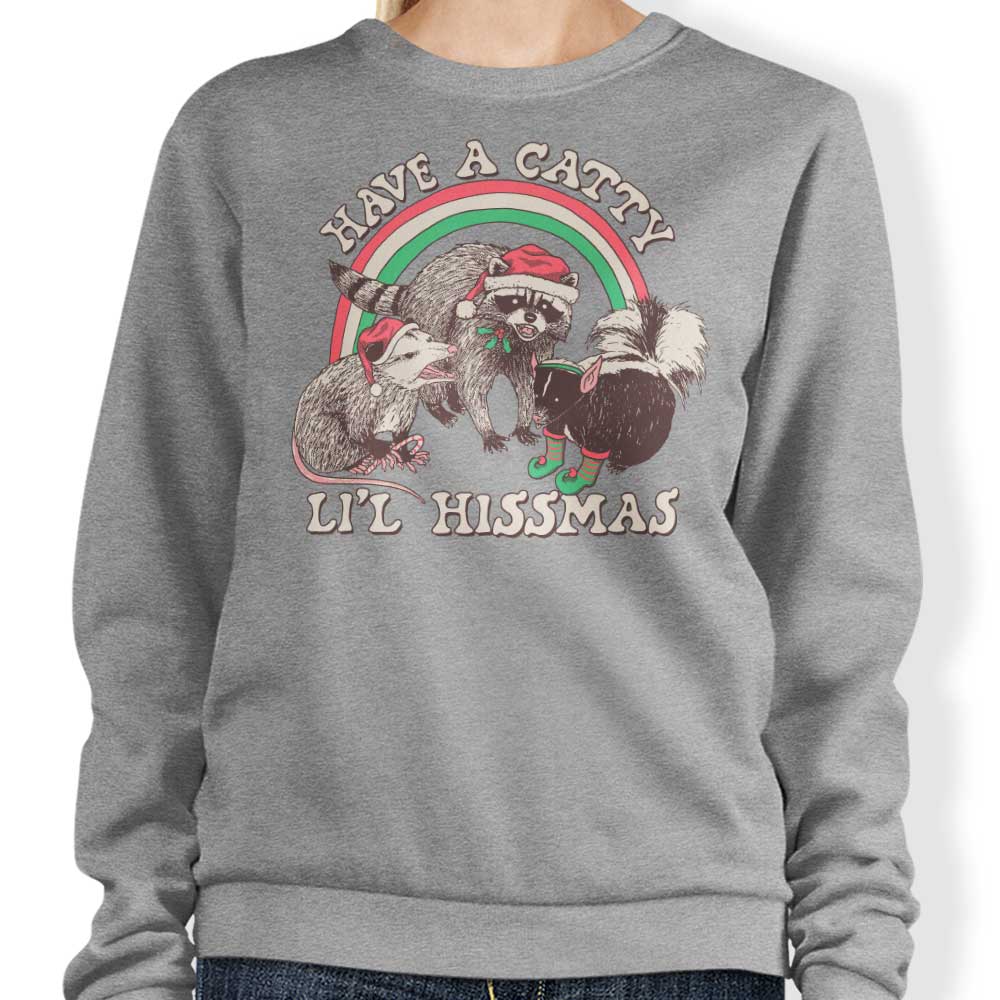 Catty Li'l Hissmas - Adult & Kids T-Shirts, Sweatshirts & Hoodies apparel design preview 1