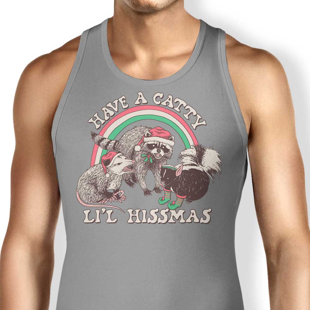 Catty Li'l Hissmas Tank Top - Adult & Kids T-Shirts, Sweatshirts & Hoodies apparel design preview 1