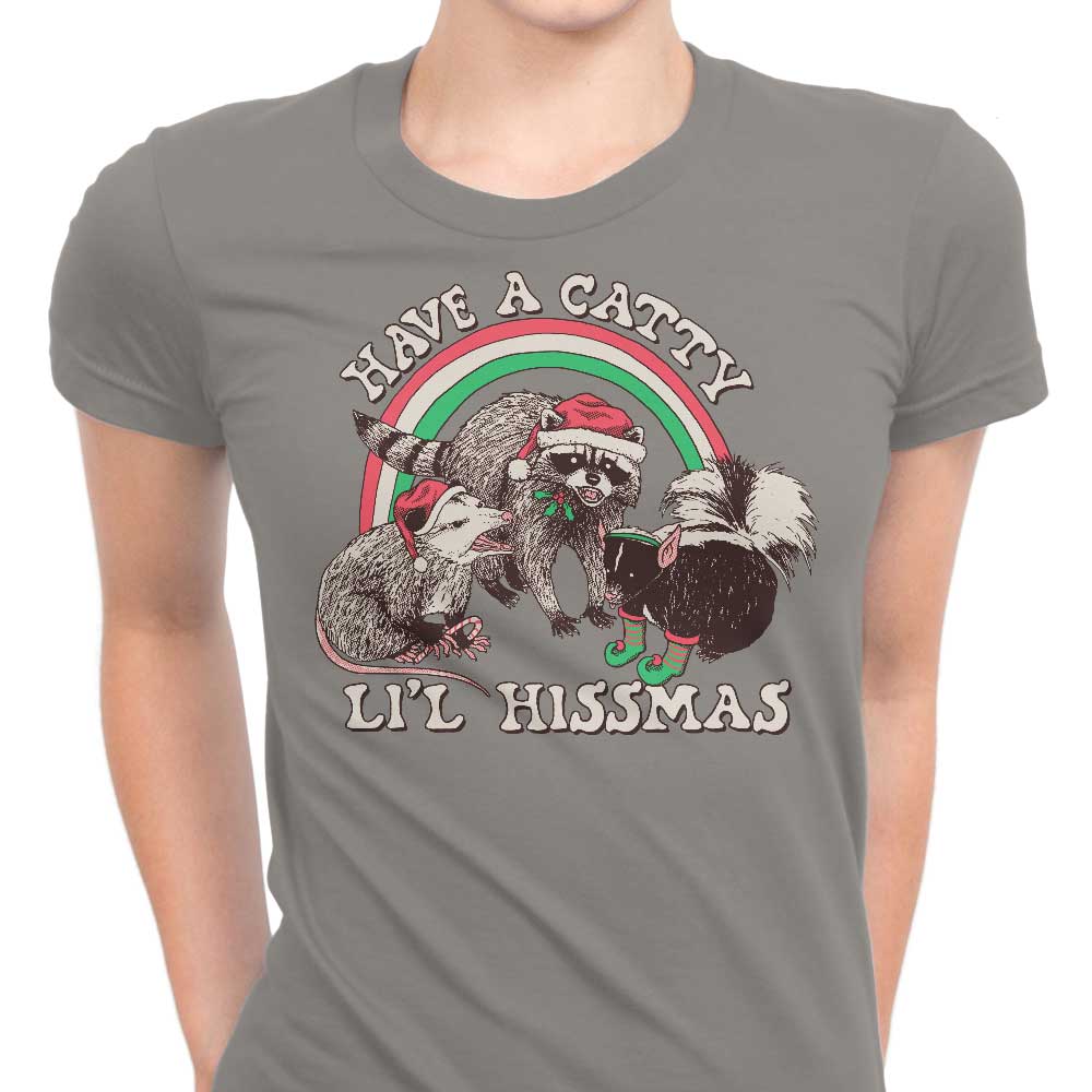 Catty Li'l Hissmas Women's Apparel - Adult & Kids T-Shirts, Sweatshirts & Hoodies apparel design preview 1