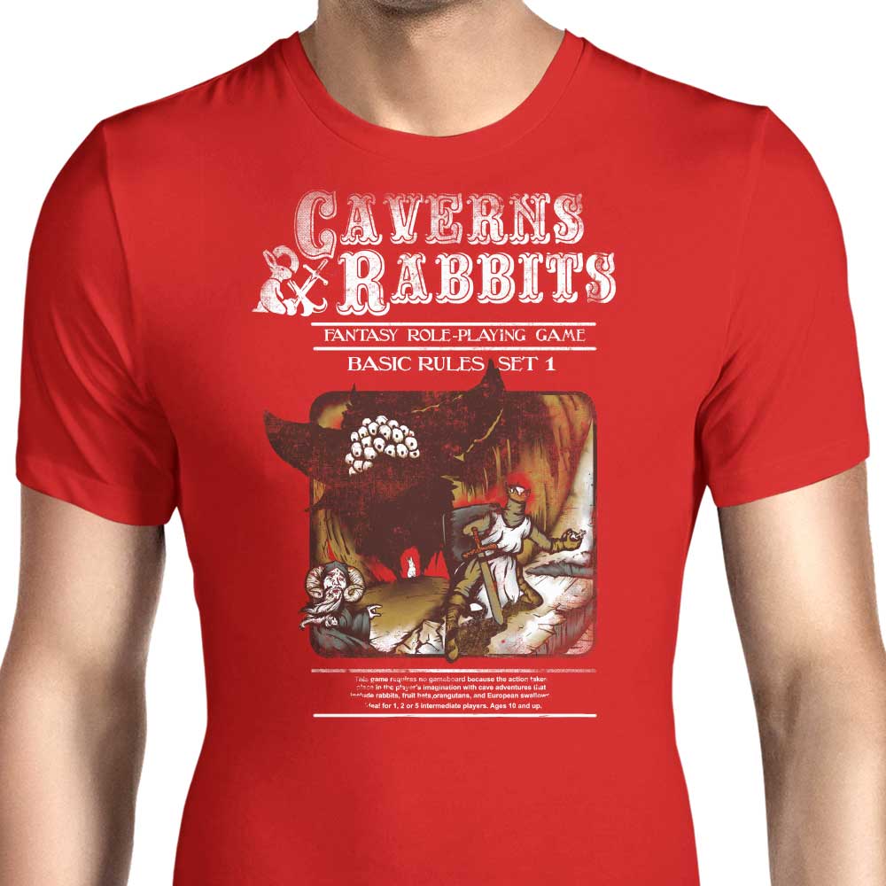 Caverns and Rabbits Men's Apparel - Adult & Kids T-Shirts, Sweatshirts & Hoodies apparel design preview 1
