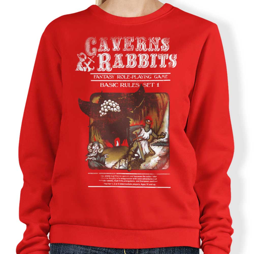 Caverns and Rabbits - Adult & Kids T-Shirts, Sweatshirts & Hoodies apparel design preview 1