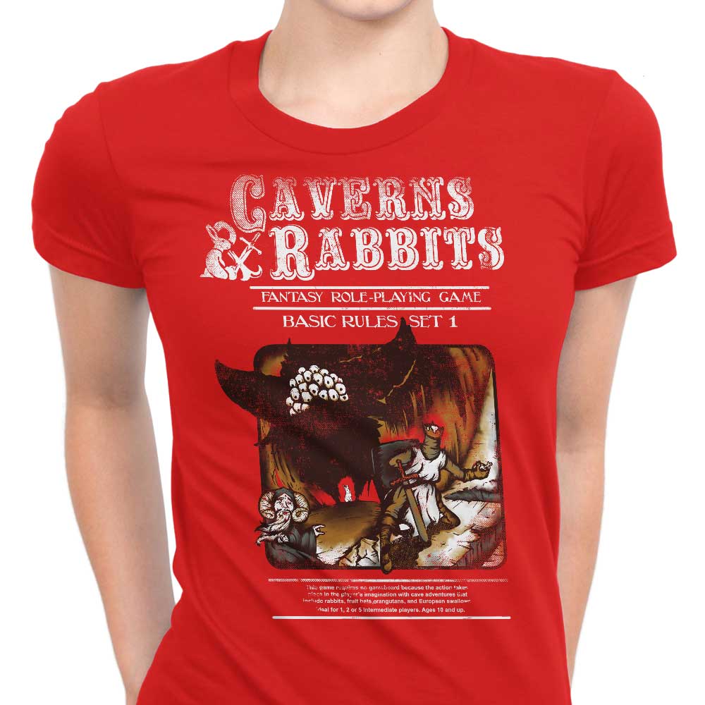 Caverns and Rabbits Women's Apparel - Adult & Kids T-Shirts, Sweatshirts & Hoodies apparel design preview 1