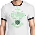 Celadon City Gym Ringer - Adult & Kids T-Shirts, Sweatshirts & Hoodies apparel design preview 1