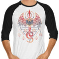 Celtic Dragon Dice 3/4 Sleeve Raglan - Adult & Kids T-Shirts, Sweatshirts & Hoodies apparel design preview 1