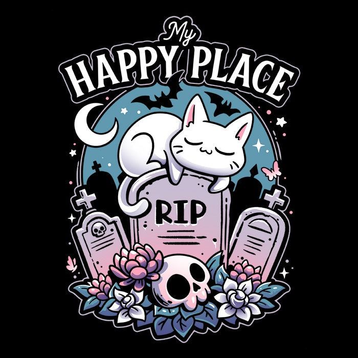 Cemetery Cat Nap Coasters - Adult & Kids T-Shirts, Sweatshirts & Hoodies apparel design preview 1