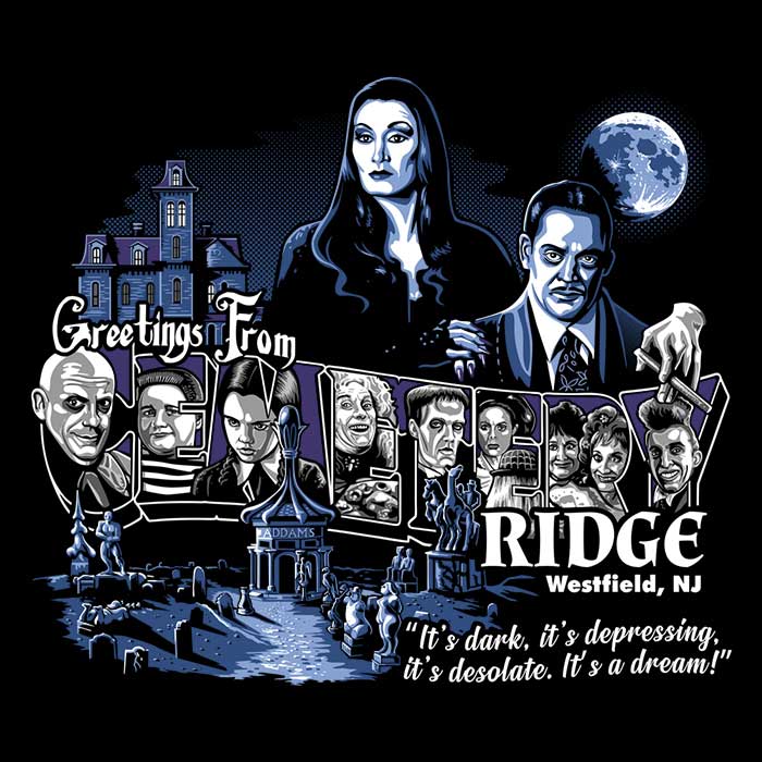 Cemetery Ridge - Adult & Kids T-Shirts, Sweatshirts & Hoodies apparel design preview 2