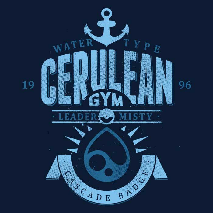 Cerulean City Gym - Adult & Kids T-Shirts, Sweatshirts & Hoodies apparel design preview 2