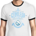 Cerulean City Gym Ringer - Adult & Kids T-Shirts, Sweatshirts & Hoodies apparel design preview 1