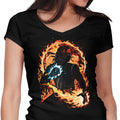 Champion of Pyrokinesis Women's V-Neck - Adult & Kids T-Shirts, Sweatshirts & Hoodies apparel design preview 1