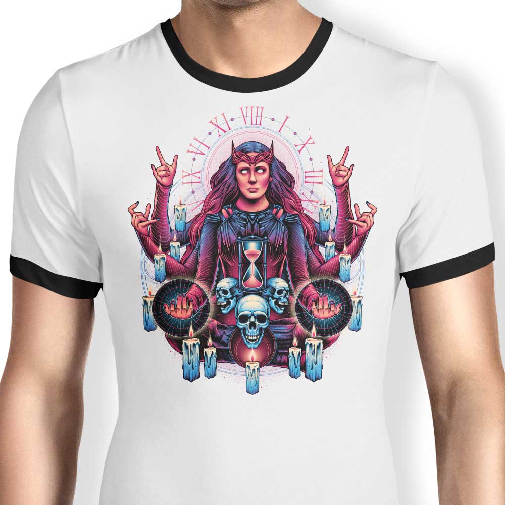 Chaotic Witchcraft Ringer - Adult & Kids T-Shirts, Sweatshirts & Hoodies apparel design preview 1