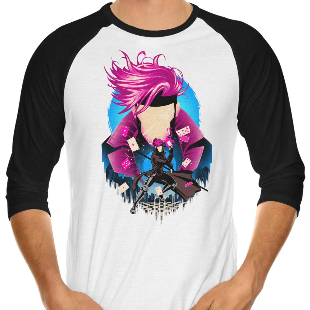 Charged Cajun 3/4 Sleeve Raglan - Adult & Kids T-Shirts, Sweatshirts & Hoodies apparel design preview 1