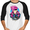 Charged Cajun 3/4 Sleeve Raglan - Adult & Kids T-Shirts, Sweatshirts & Hoodies apparel design preview 1