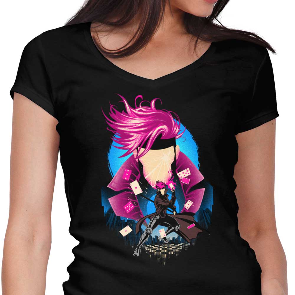 Charged Cajun Women's V-Neck - Adult & Kids T-Shirts, Sweatshirts & Hoodies apparel design preview 1
