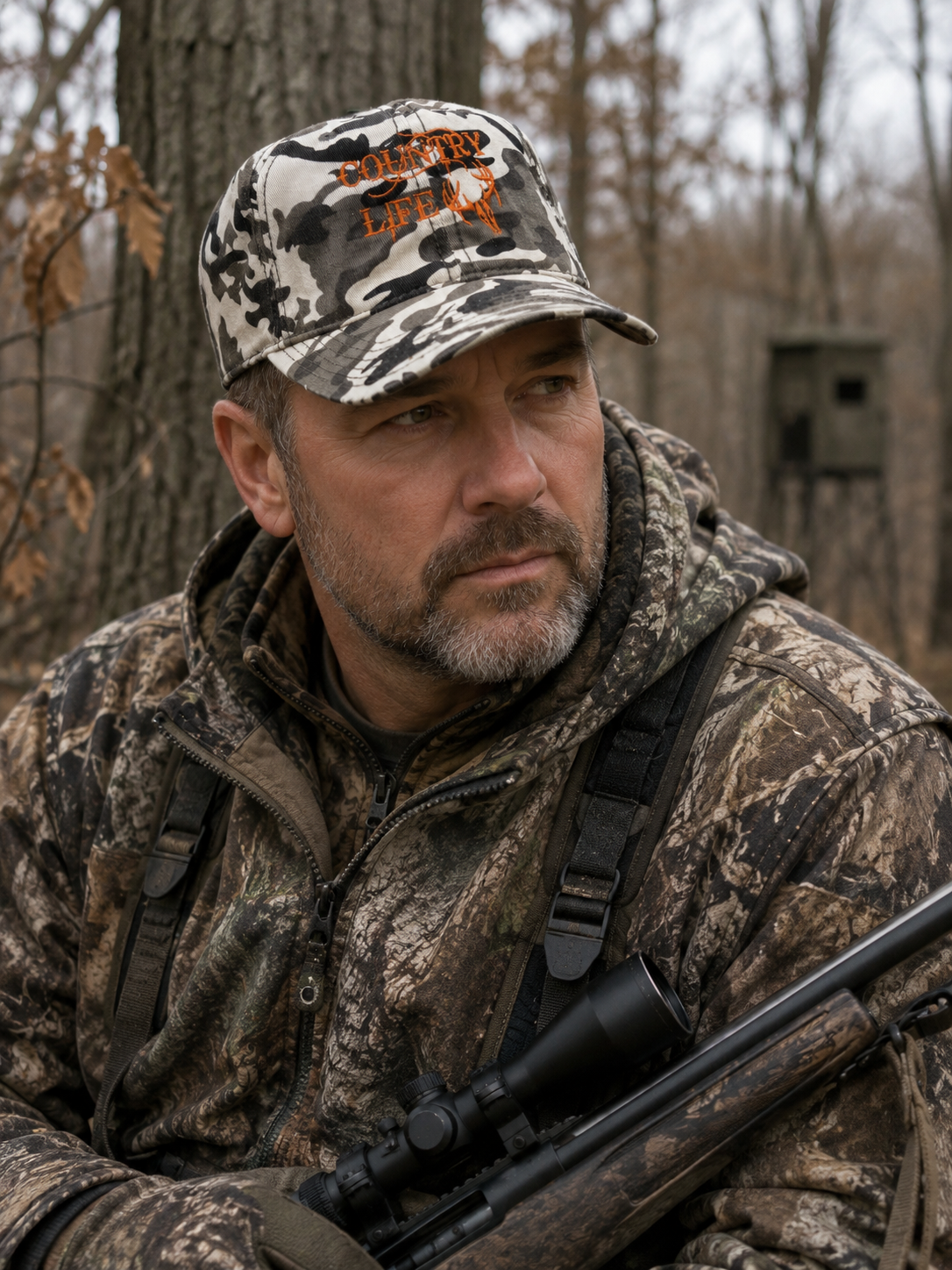 Country Life Orange Deer Camo Cap Hat - Adult & Kids T-Shirts, Sweatshirts & Hoodies apparel design preview 1