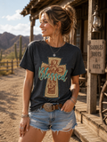 Girlie Girl Originals Preppy Blessed Western Cross - Adult & Kids T-Shirts, Sweatshirts & Hoodies apparel design preview 1