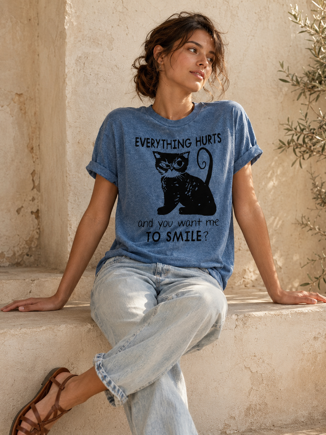 Everything Hurts Print Women Slogan - Adult & Kids T-Shirts, Sweatshirts & Hoodies apparel design preview 4