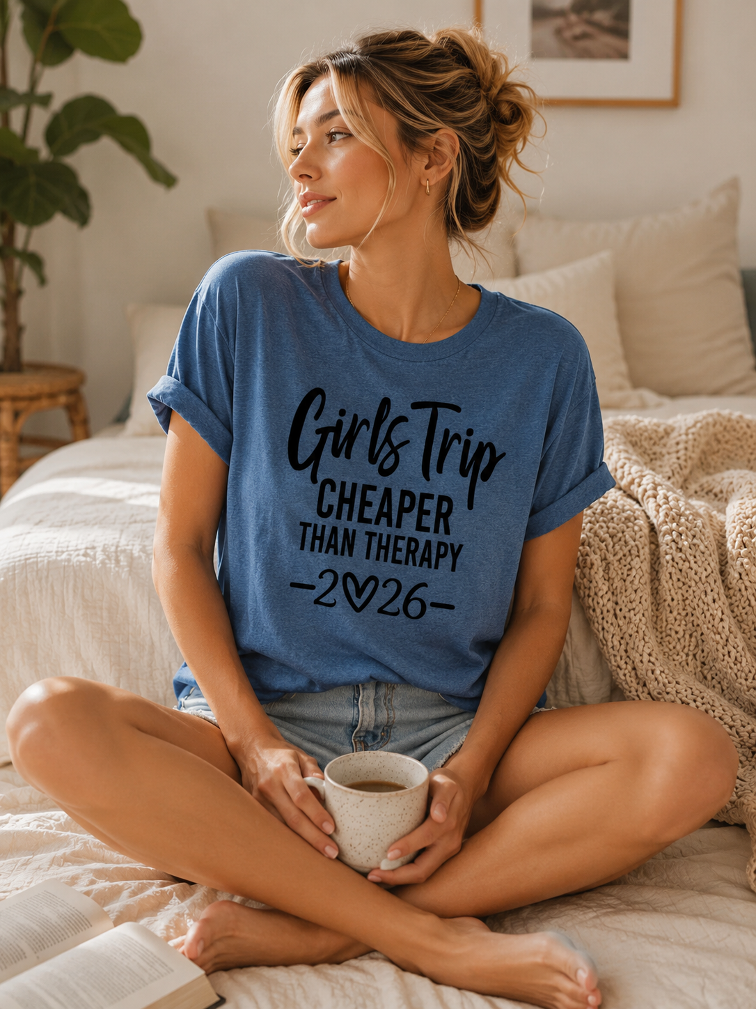Girl's Trip 2026 Cheaper Letter Print Women Slogan - Adult & Kids T-Shirts, Sweatshirts & Hoodies apparel design preview 5
