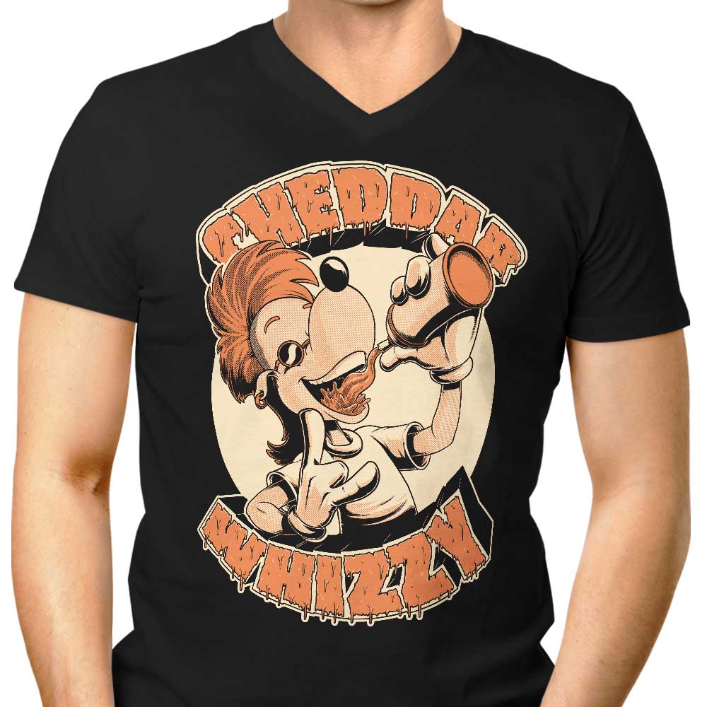 Cheddar Whizzy Men's V-Neck - Adult & Kids T-Shirts, Sweatshirts & Hoodies apparel design preview 1