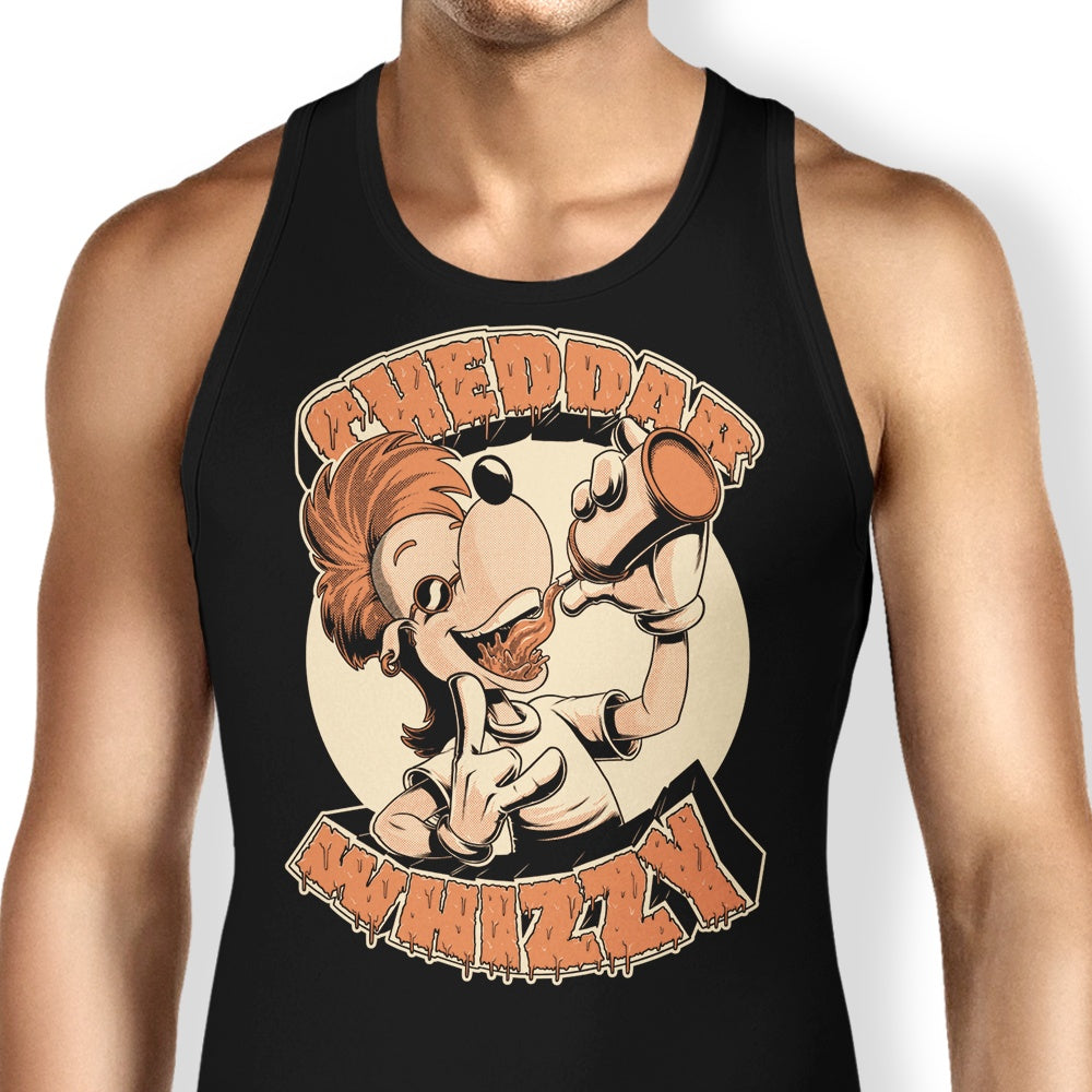 Cheddar Whizzy Tank Top - Adult & Kids T-Shirts, Sweatshirts & Hoodies apparel design preview 1