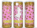 Cheer Cheerleader Gold Stars 20 oz Skinny Tumbler Cup - Adult & Kids T-Shirts, Sweatshirts & Hoodies apparel design preview 1