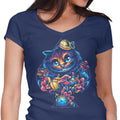 Cheshire Spade Women's V-Neck - Adult & Kids T-Shirts, Sweatshirts & Hoodies apparel design preview 1