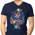 Cheshire Spade Men's V-Neck - Adult & Kids T-Shirts, Sweatshirts & Hoodies apparel design preview 1