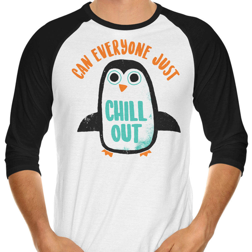 Chill Out 3/4 Sleeve Raglan - Adult & Kids T-Shirts, Sweatshirts & Hoodies apparel design preview 1
