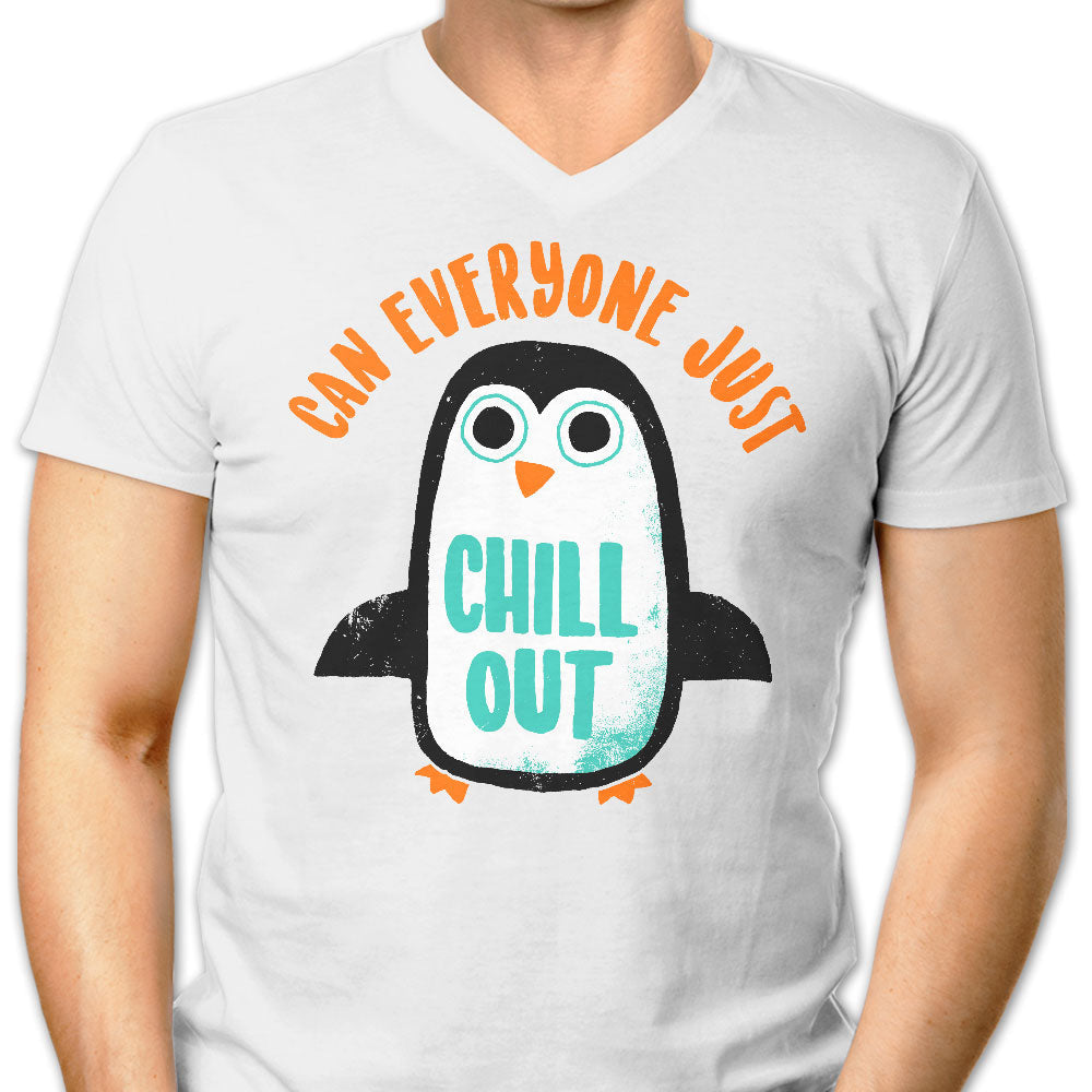 Chill Out Men's V-Neck - Adult & Kids T-Shirts, Sweatshirts & Hoodies apparel design preview 1