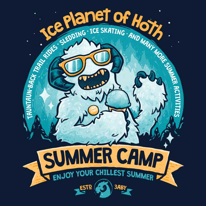 Chillest Summer Camp Men's Apparel - Adult & Kids T-Shirts, Sweatshirts & Hoodies apparel design preview 2