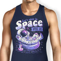 Chilling in Space Tank Top - Adult & Kids T-Shirts, Sweatshirts & Hoodies apparel design preview 1