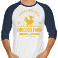 Chocobo Farm 3/4 Sleeve Raglan - Adult & Kids T-Shirts, Sweatshirts & Hoodies apparel design preview 1