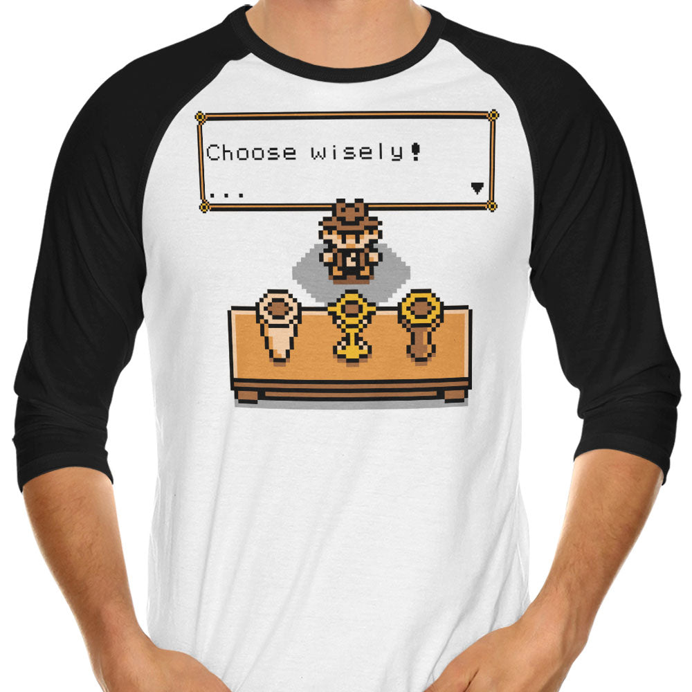 Choose Your Grail 3/4 Sleeve Raglan - Adult & Kids T-Shirts, Sweatshirts & Hoodies apparel design preview 1