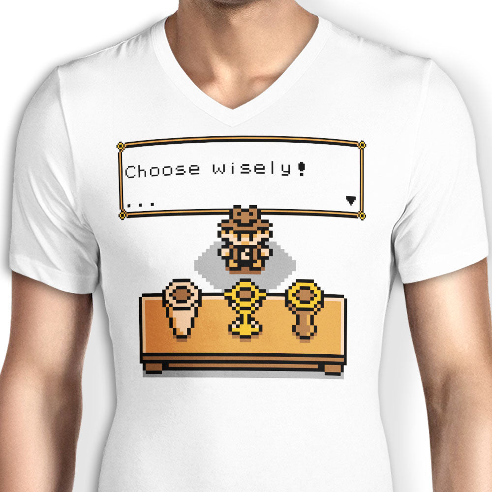 Choose Your Grail Men's V-Neck - Adult & Kids T-Shirts, Sweatshirts & Hoodies apparel design preview 2
