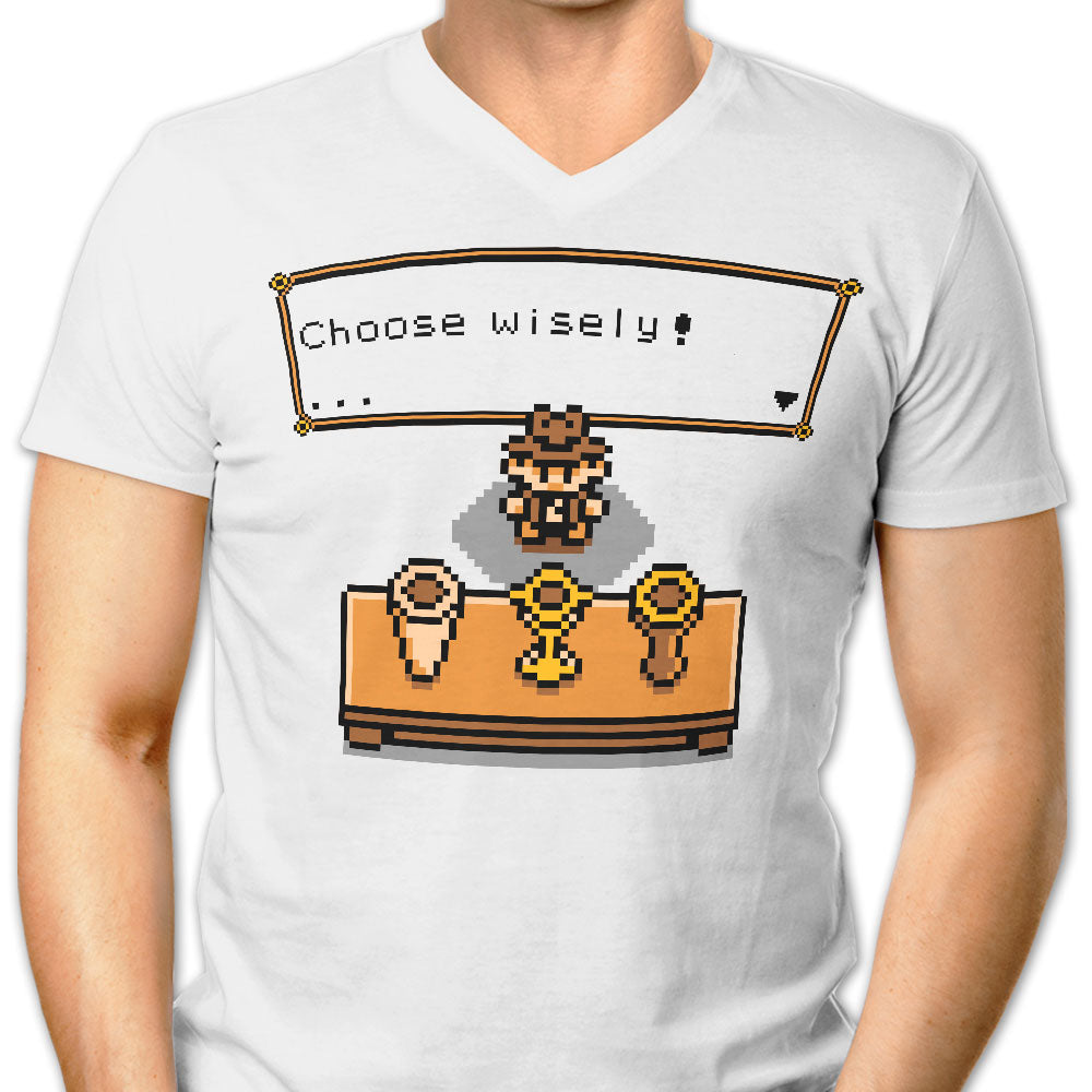 Choose Your Grail Men's V-Neck - Adult & Kids T-Shirts, Sweatshirts & Hoodies apparel design preview 1