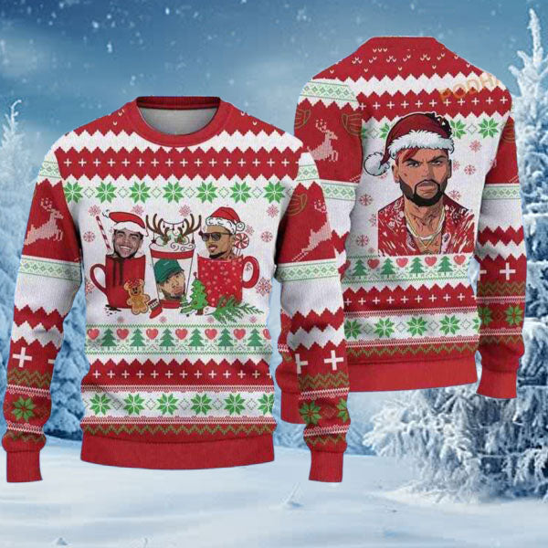 Chris Brown Funny Holiday Ugly Christmas Sweater product image 2