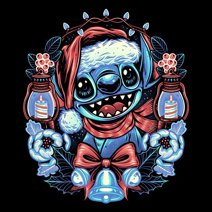 Christmas Alien Men's Apparel - Adult & Kids T-Shirts, Sweatshirts & Hoodies apparel design preview 2