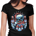 Christmas Alien Women's V-Neck - Adult & Kids T-Shirts, Sweatshirts & Hoodies apparel design preview 1