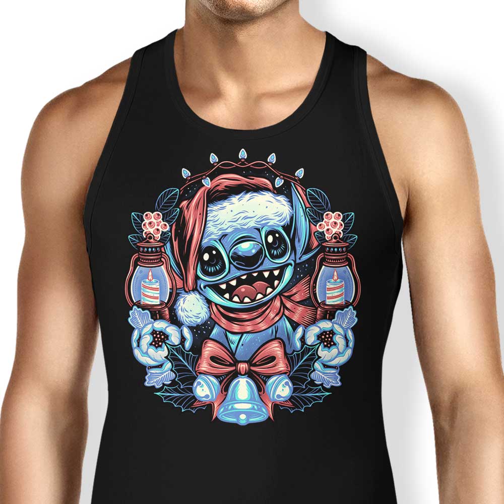 Christmas Alien Tank Top - Adult & Kids T-Shirts, Sweatshirts & Hoodies apparel design preview 1