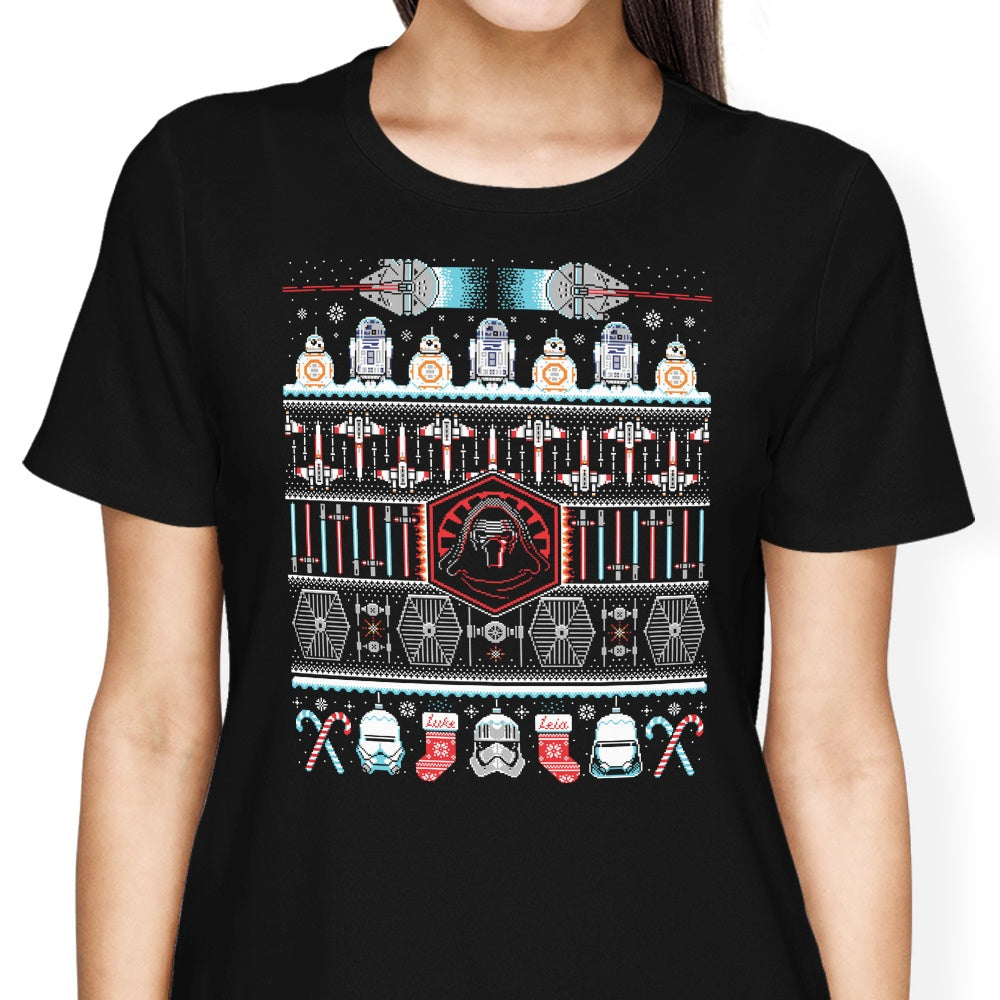 Christmas Awakens Women's Apparel - Adult & Kids T-Shirts, Sweatshirts & Hoodies apparel design preview 2